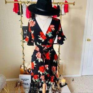 Pretty Little Thing Sexy Floral Dress with Corset